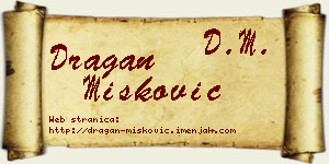 Dragan Mišković vizit kartica